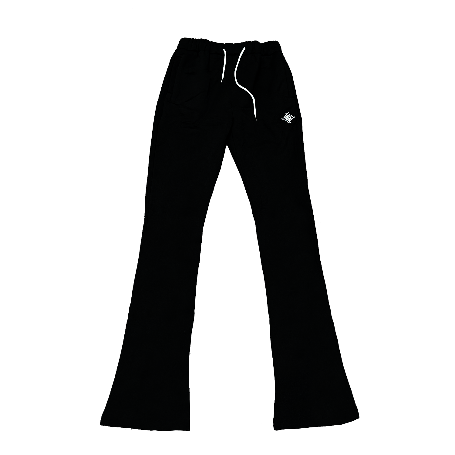 Stacked bottom sweatpants sale